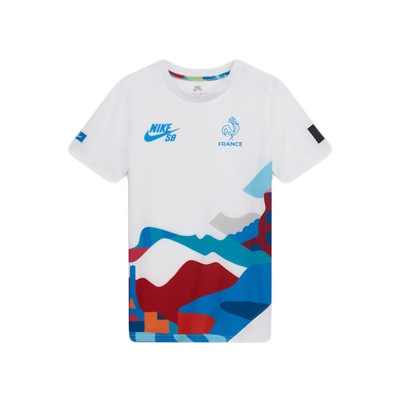 Nike SB x Parra France Federation Kit Crew (Youth) Jersey White/Neptune Blue