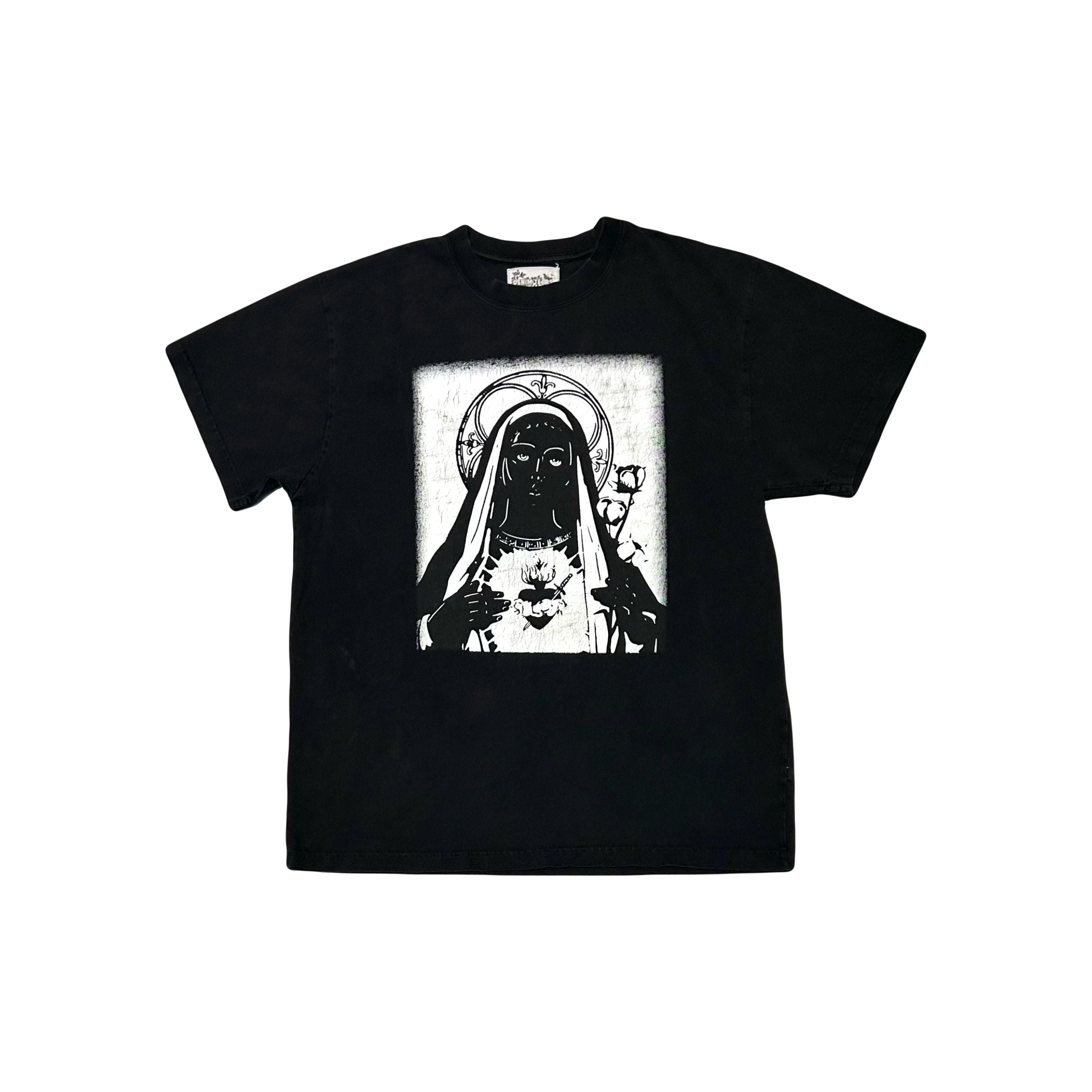 Denim Tears Black Mono Madonna Tee Black