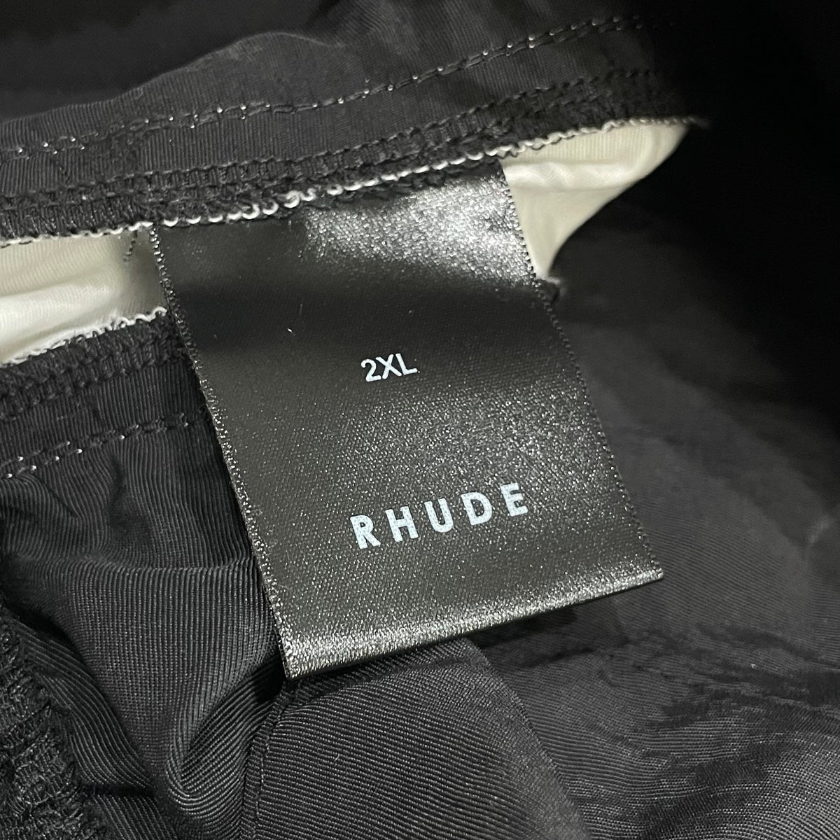 Rhude Star Piping Parachute Track Pants Black