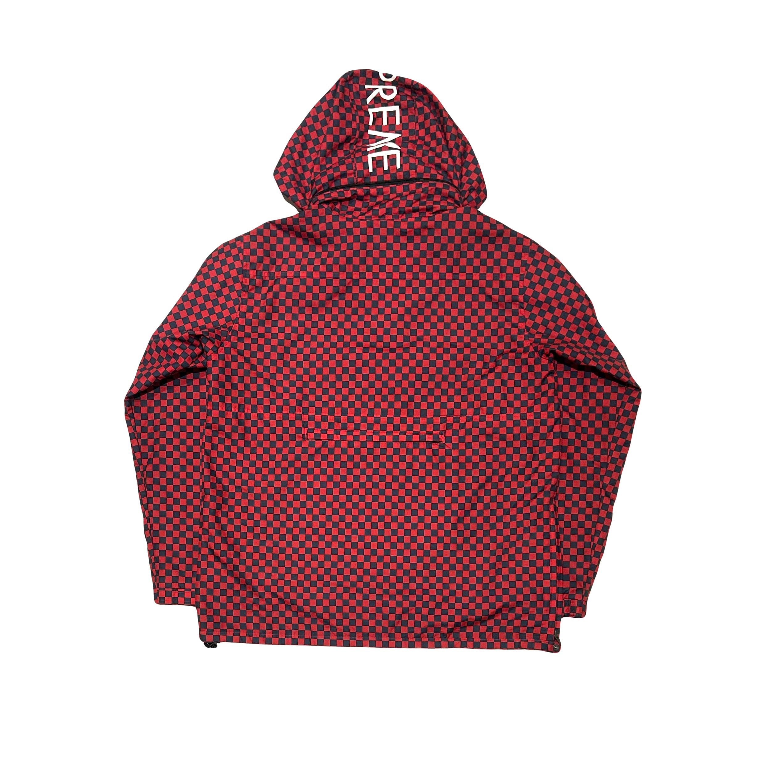 Supreme x The North Face 2011 Checkered Pullover Jacket Red/Navy