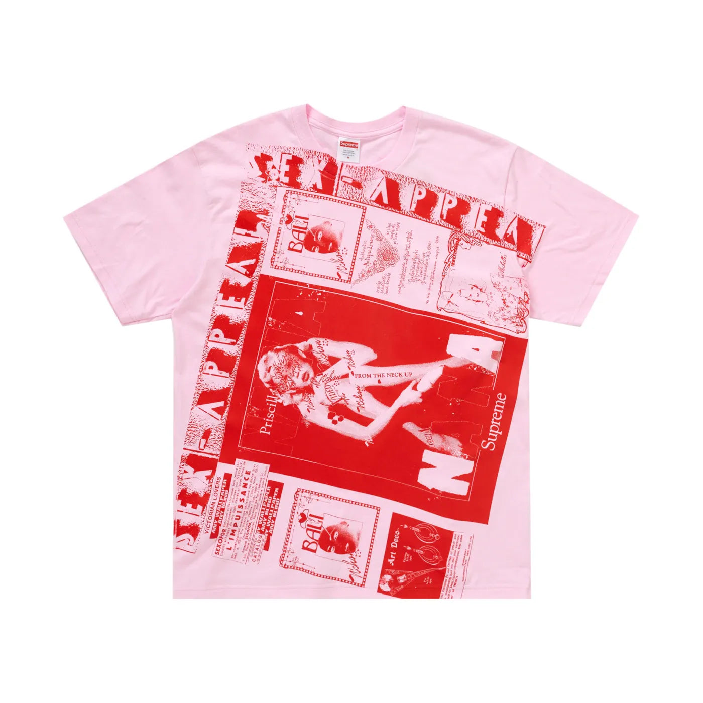 Supreme Collage Tee Light Pink