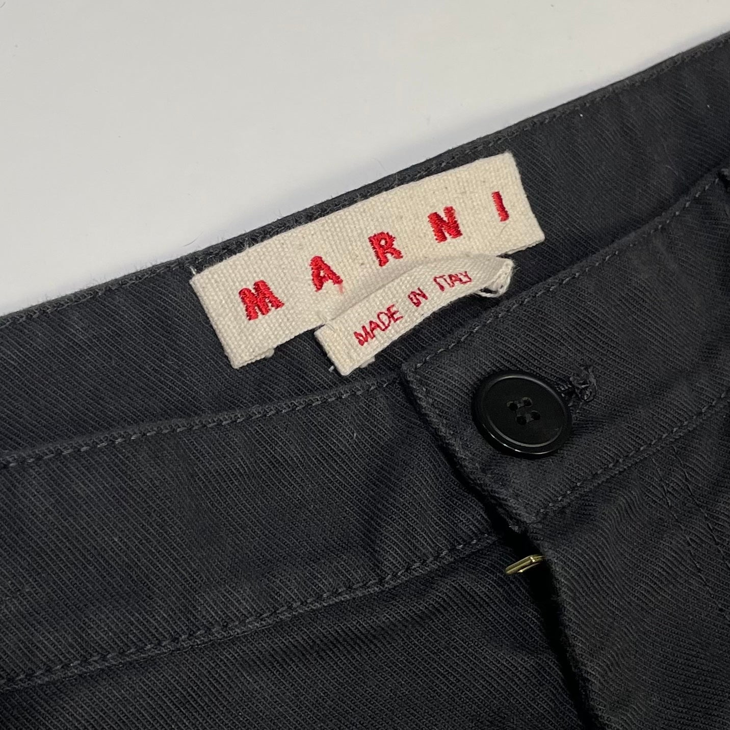 Marni Washed Chino Shorts Black
