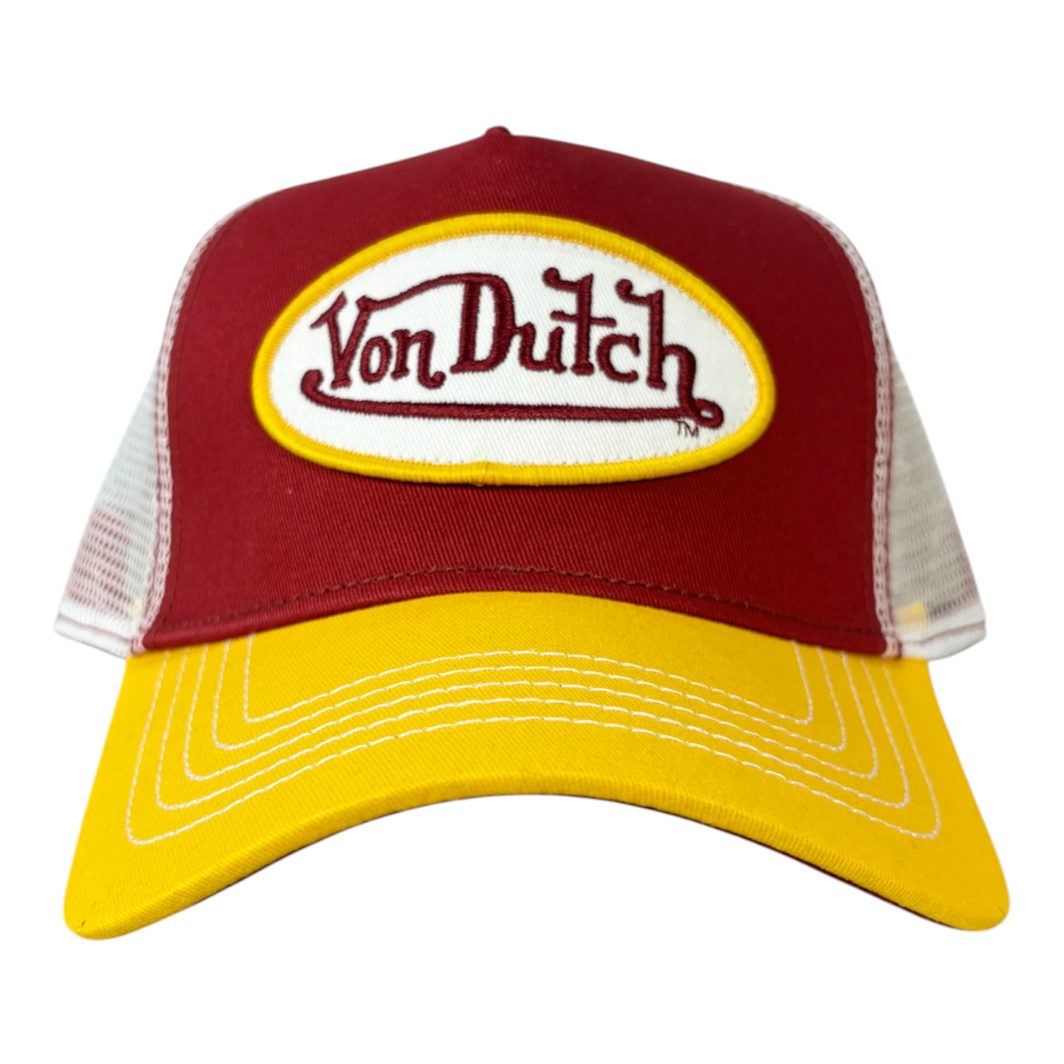 Von Dutch Classic Trucker Hat Maroon/Gold