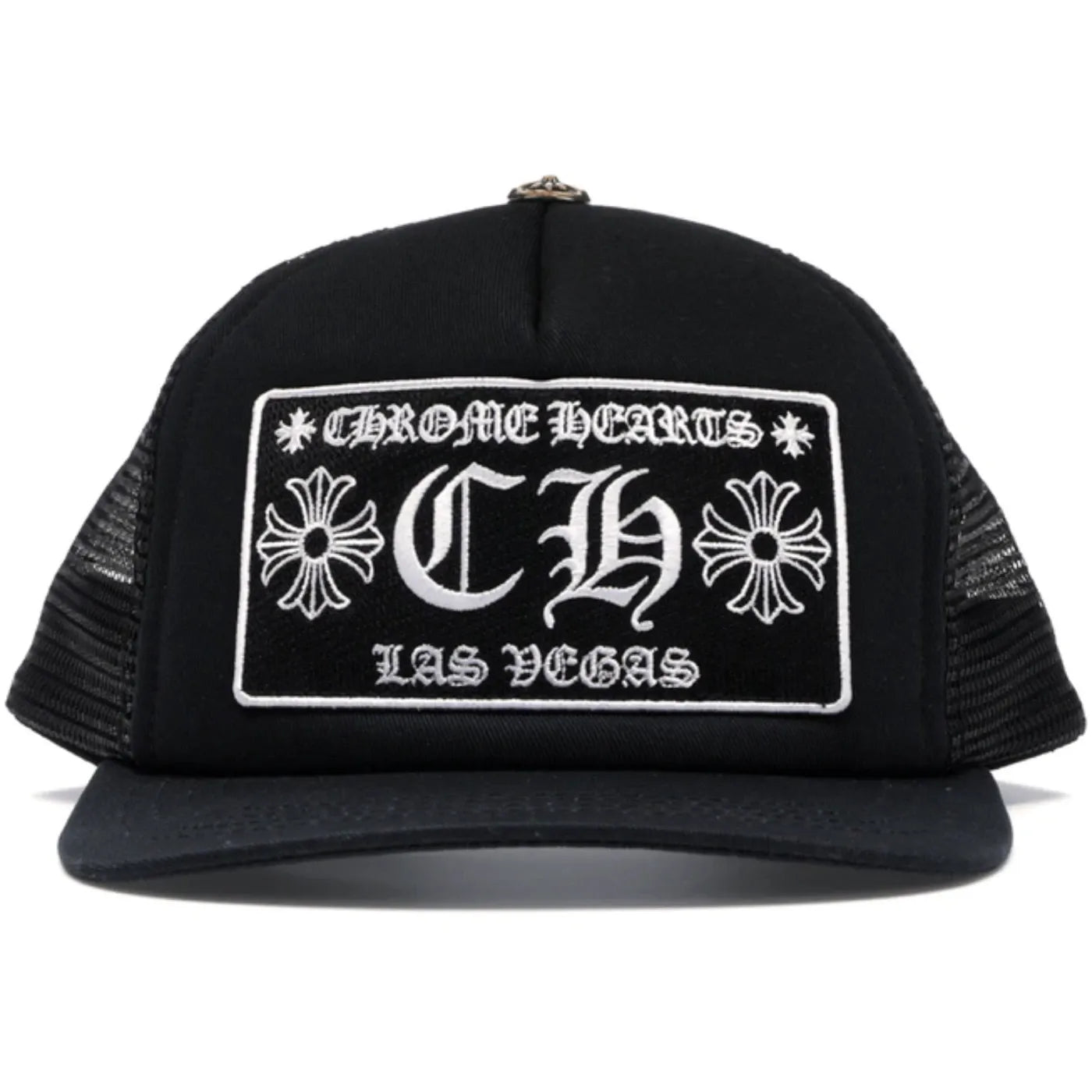 Chrome Hearts CH Las Vegas Trucker Hat Black/Black