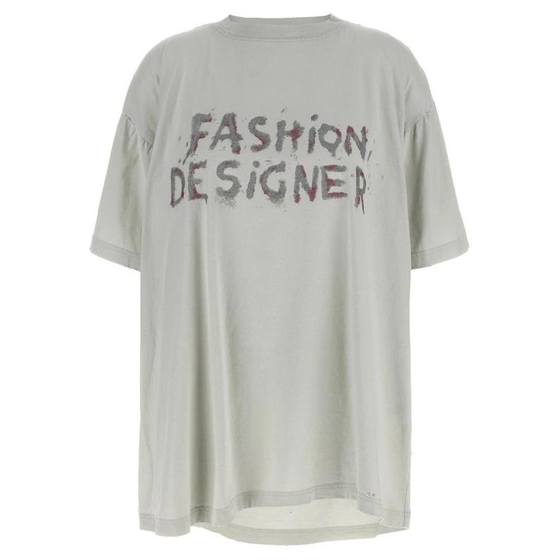 Balenciaga Fashion Designer Oversized T-shirt Dirty White