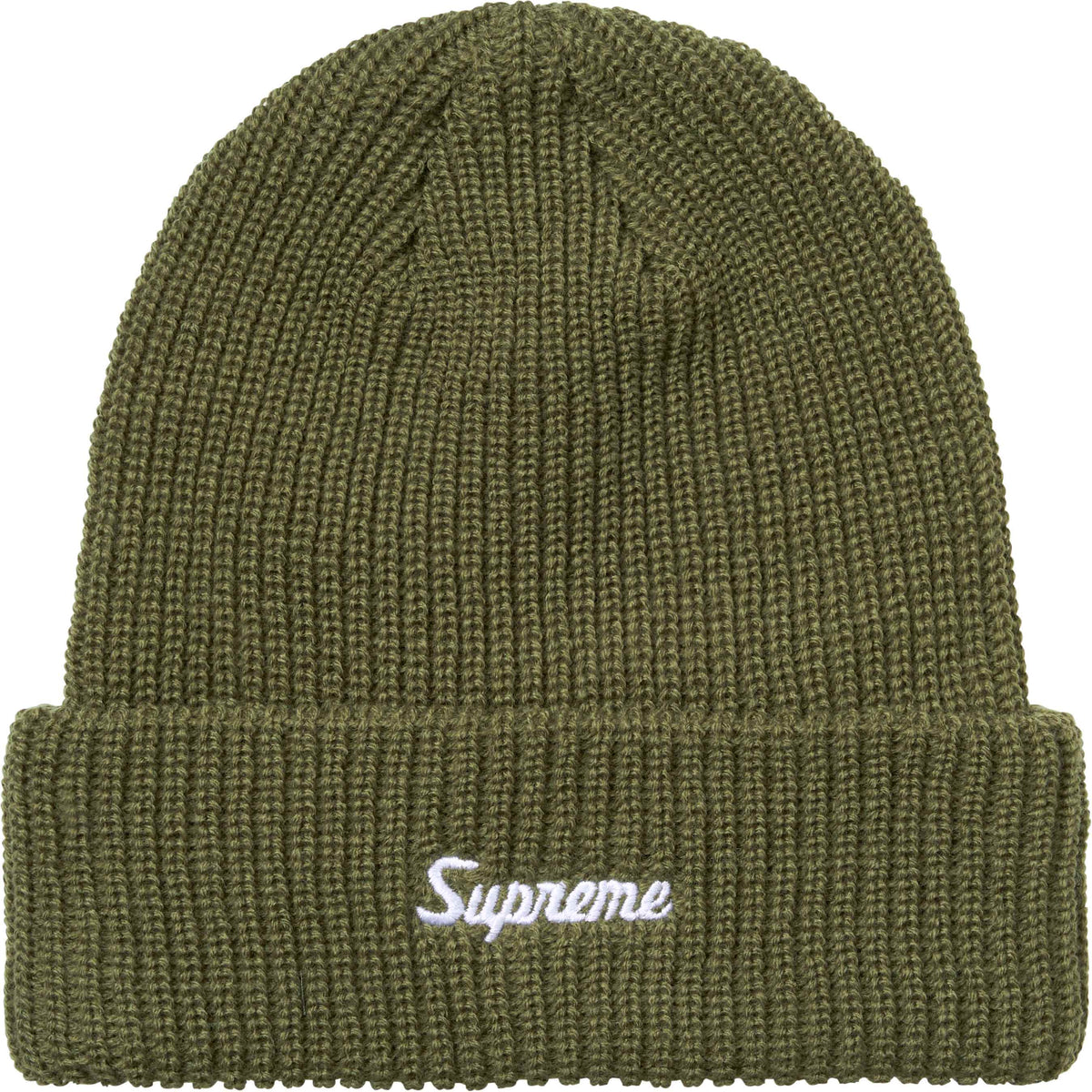 Supreme Loose Gauge Beanie (FW26) Olive