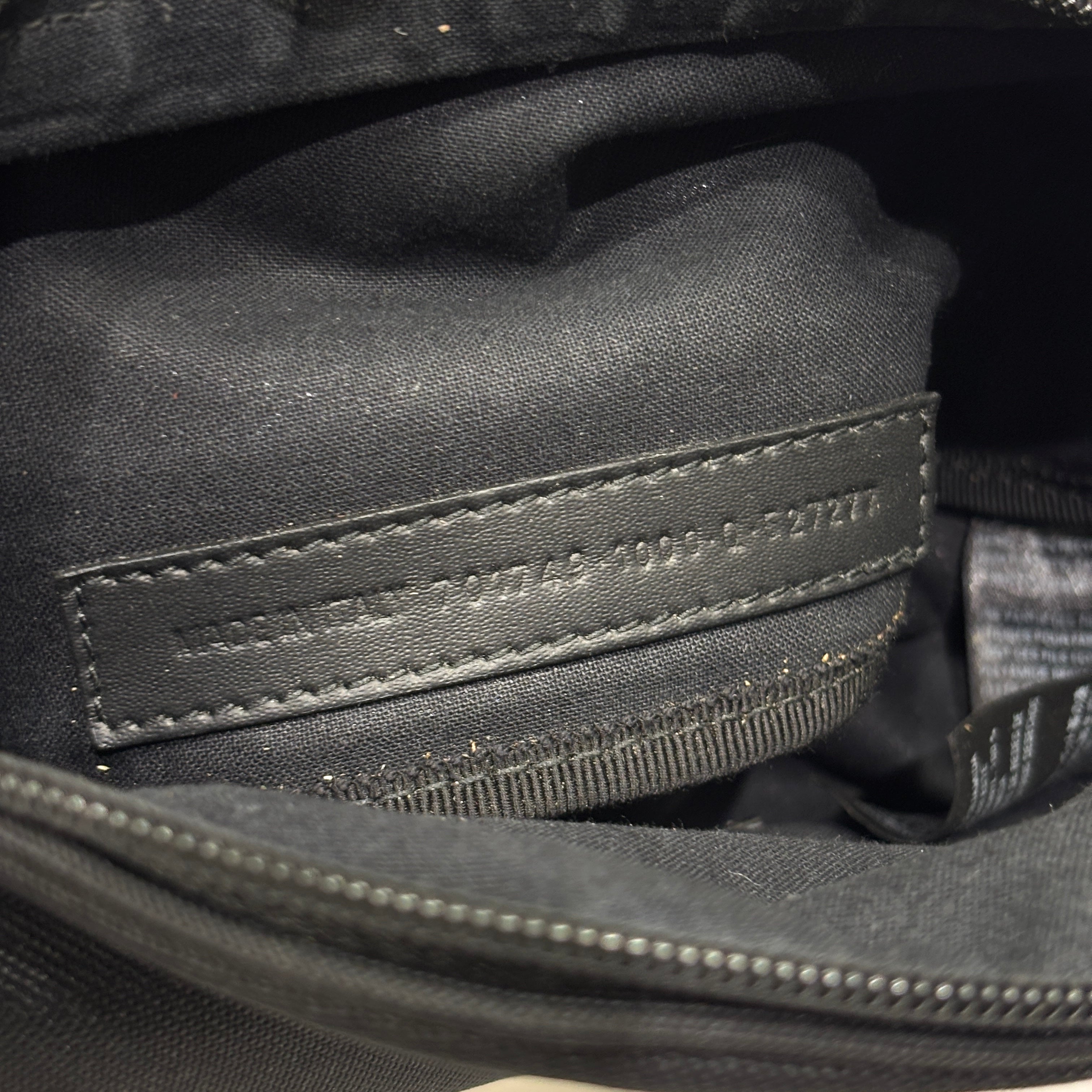 Balenciaga Explorer Sporty B Logo Embroidered Beltpack Medium Black