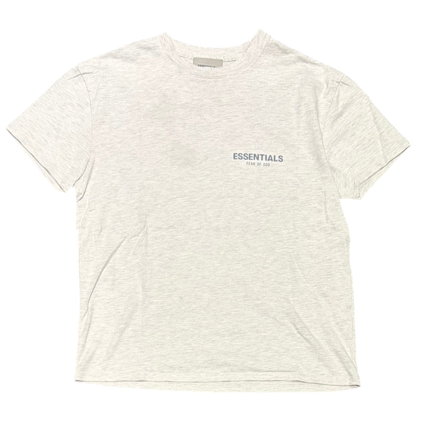 Fear of God Essentials Short-Sleeve Tee Light Heather Oatmeal