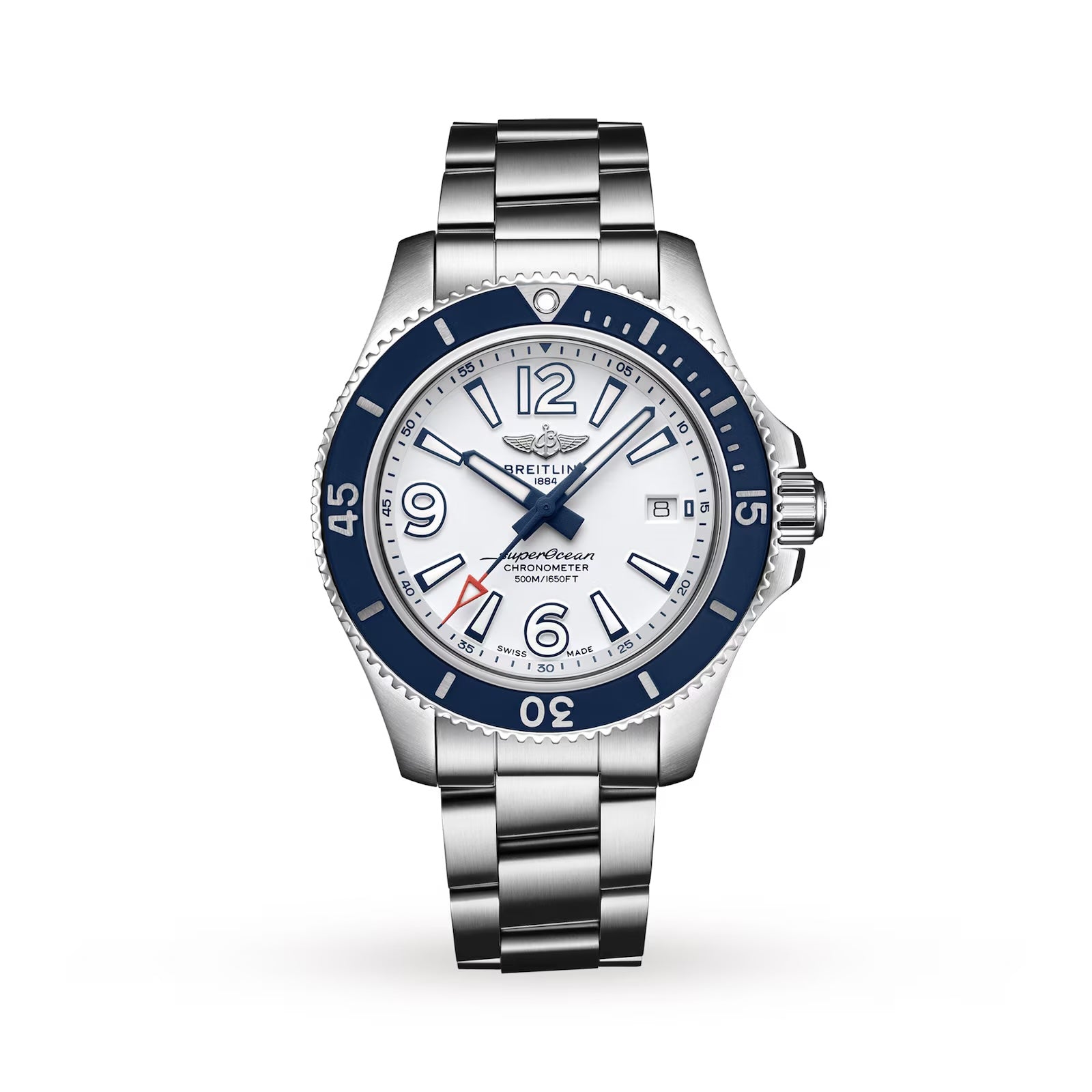 Breitling Superocean 42 White Dial Stainless Steel Men's Watch