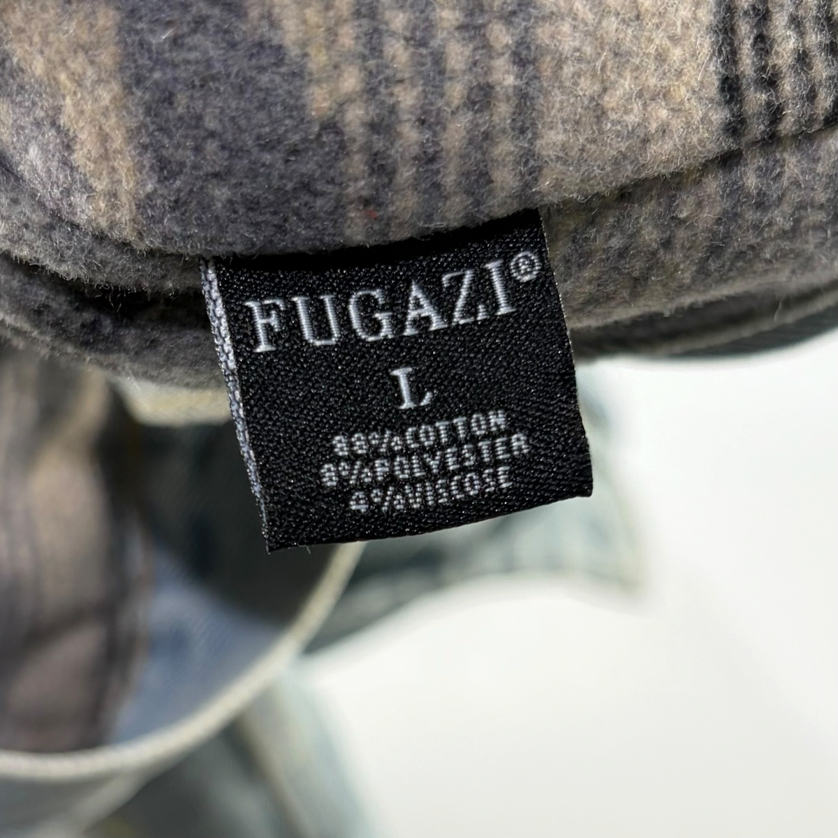 Fugazi Chain Splatter Denim Jacket Light Washed