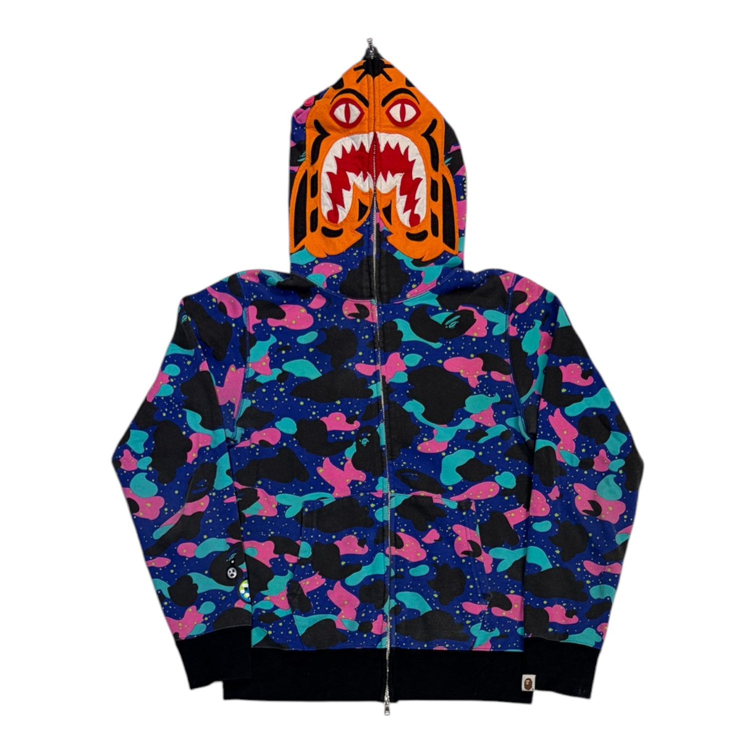 BAPE x Kid Cudi Shark Full Zip Hoodie Multi