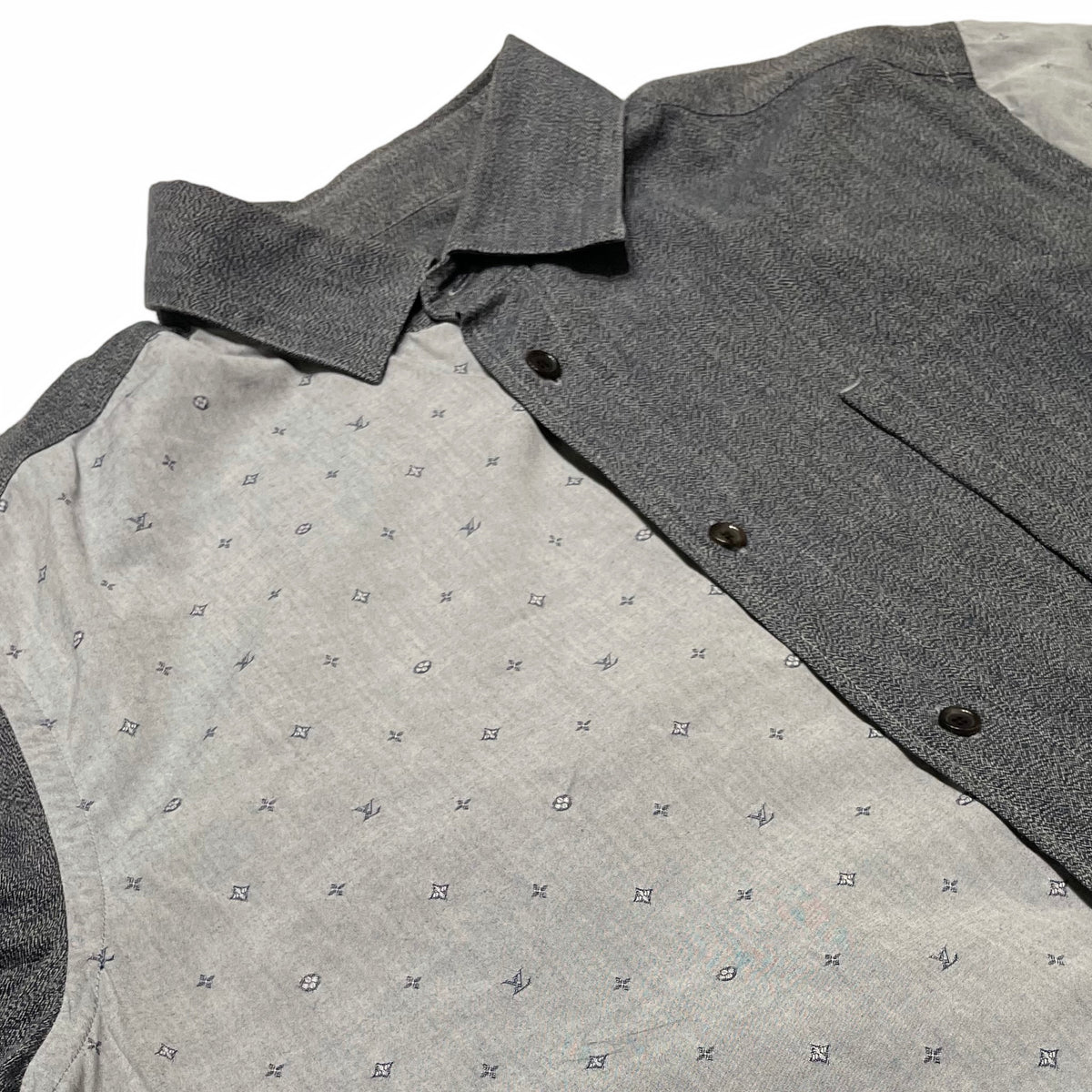 Louis Vuitton Cotton Monogram Shirt Grey