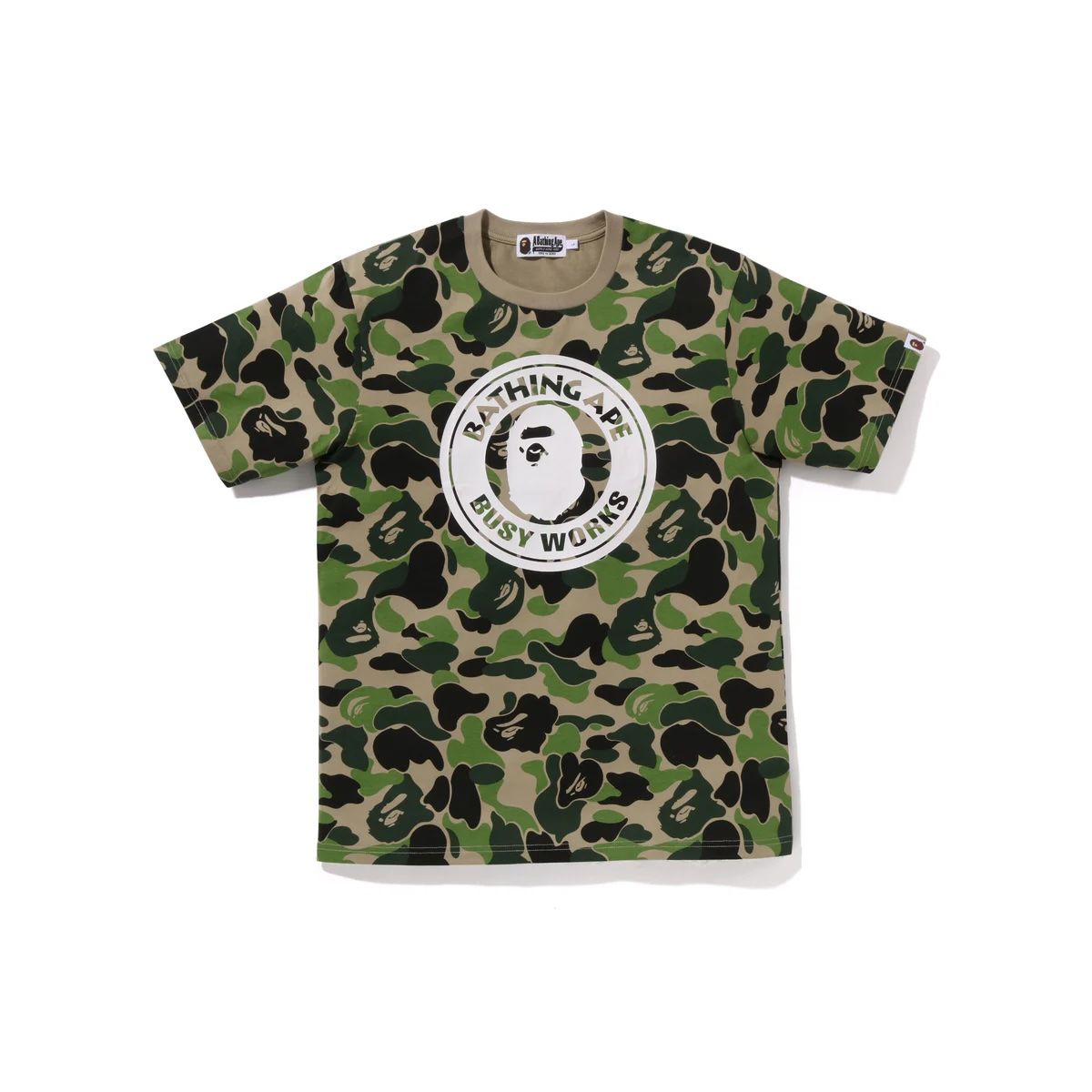 BAPE ABC Camo Busy Works Tee Green