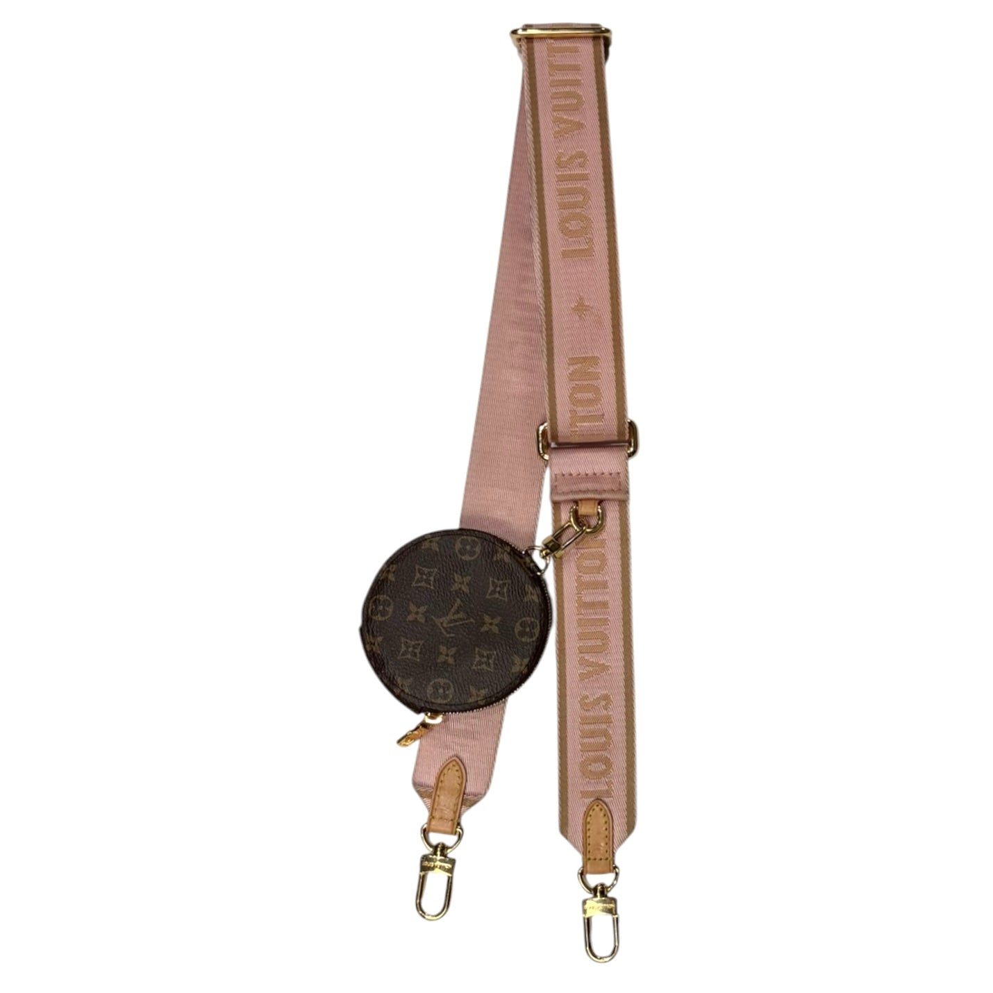 Louis Vuitton Monogram Multi-Pochette Accessories Bandouliere Shoulder Strap Rose Clair