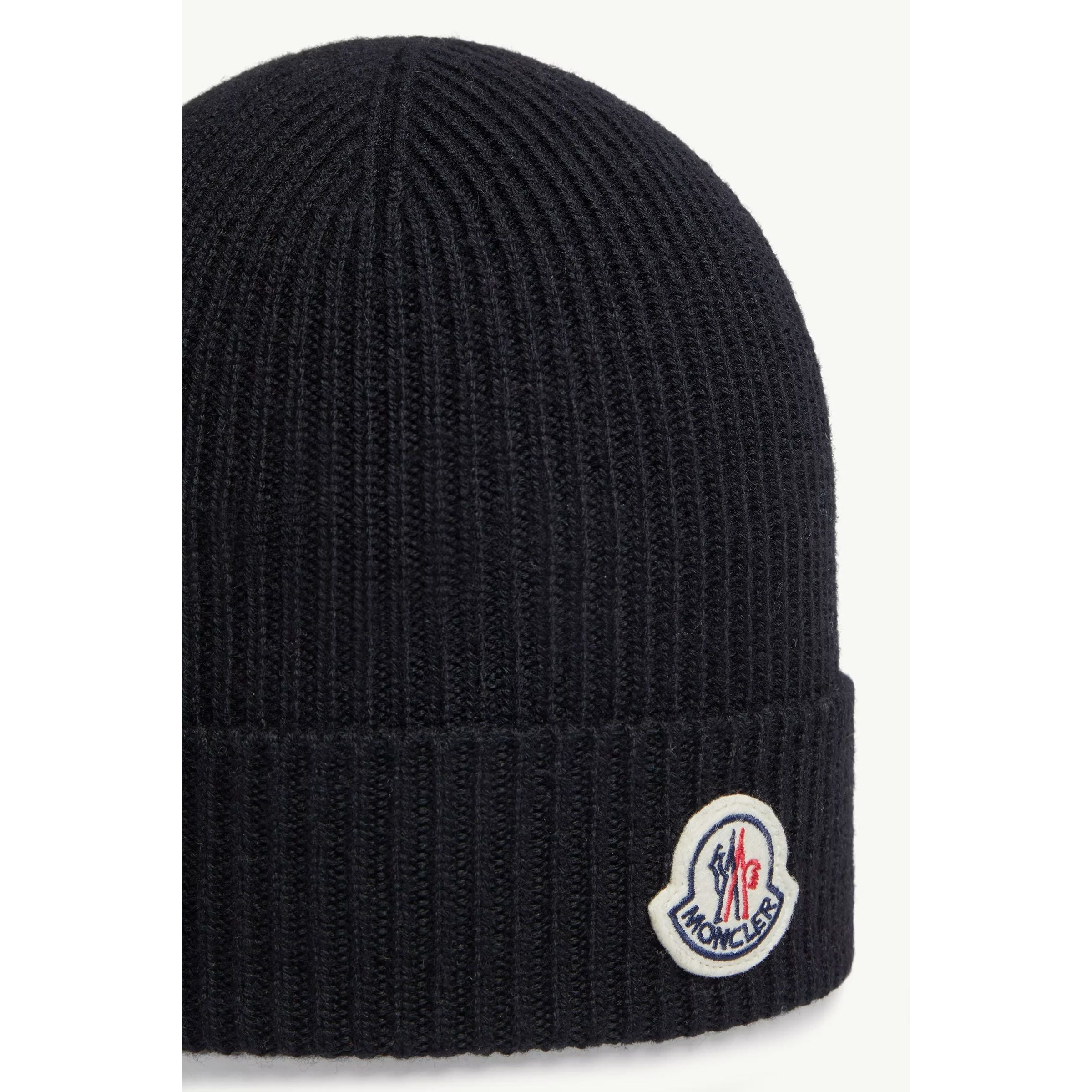 Moncler Wool Beanie Black