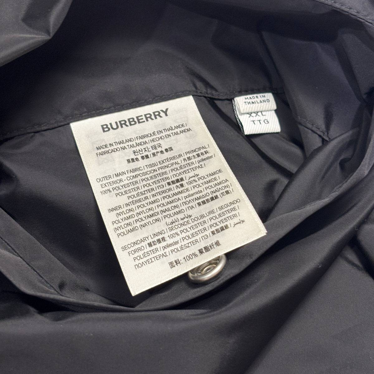 Burberry Check Reversible Jacket Black