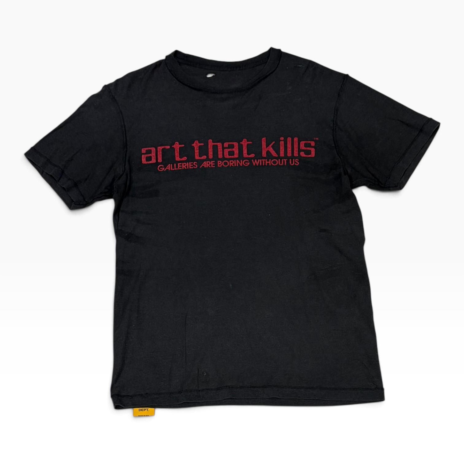 Gallery Dept. Art That Kills Logo Reversible T-Shirt Vintage Black