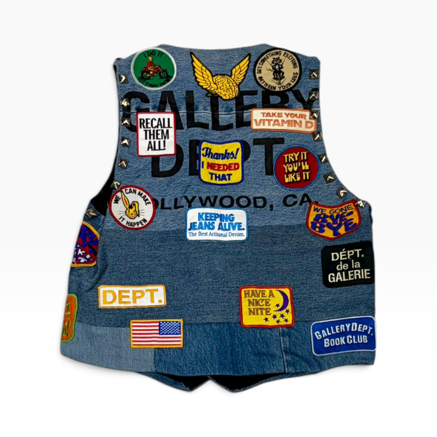 Gallery Dept. Rotten Gilet Patchwork Vest