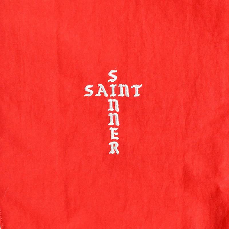 Saint Mxxxxxx Logo Tape Track Jacket Red
