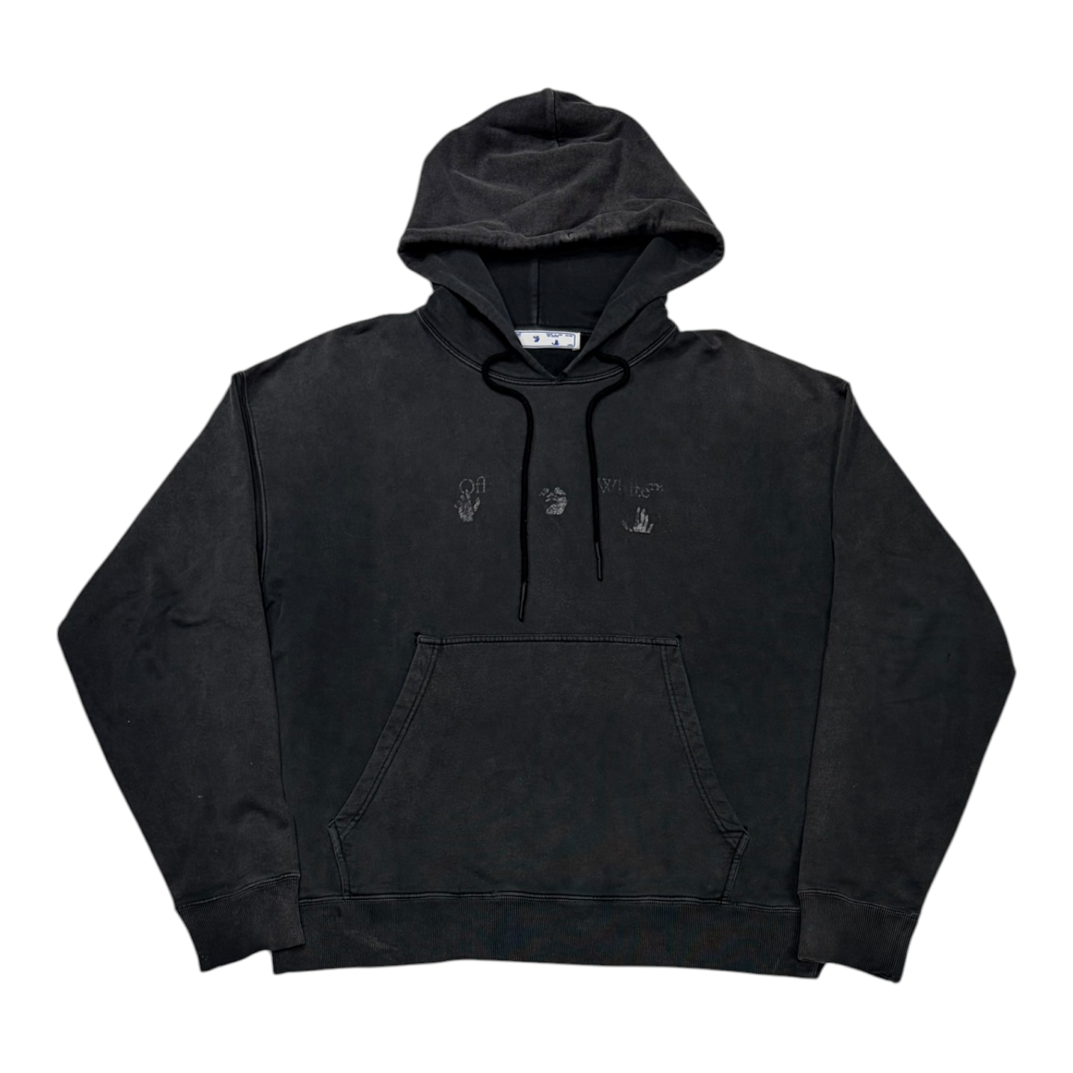 Off-White Hands Logo Skate Hoodie Black