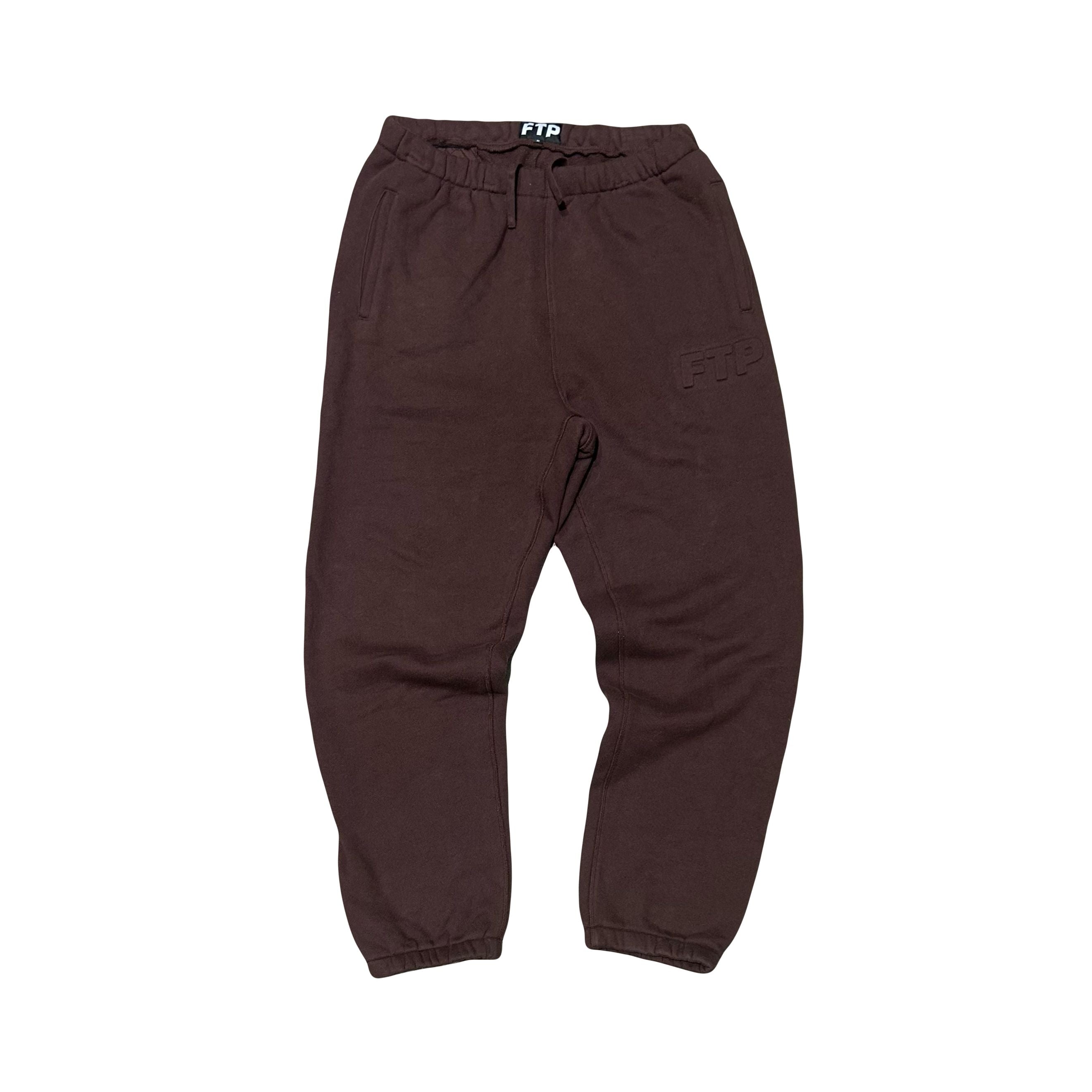 FTP Imprint Logo Sweatpants Brown