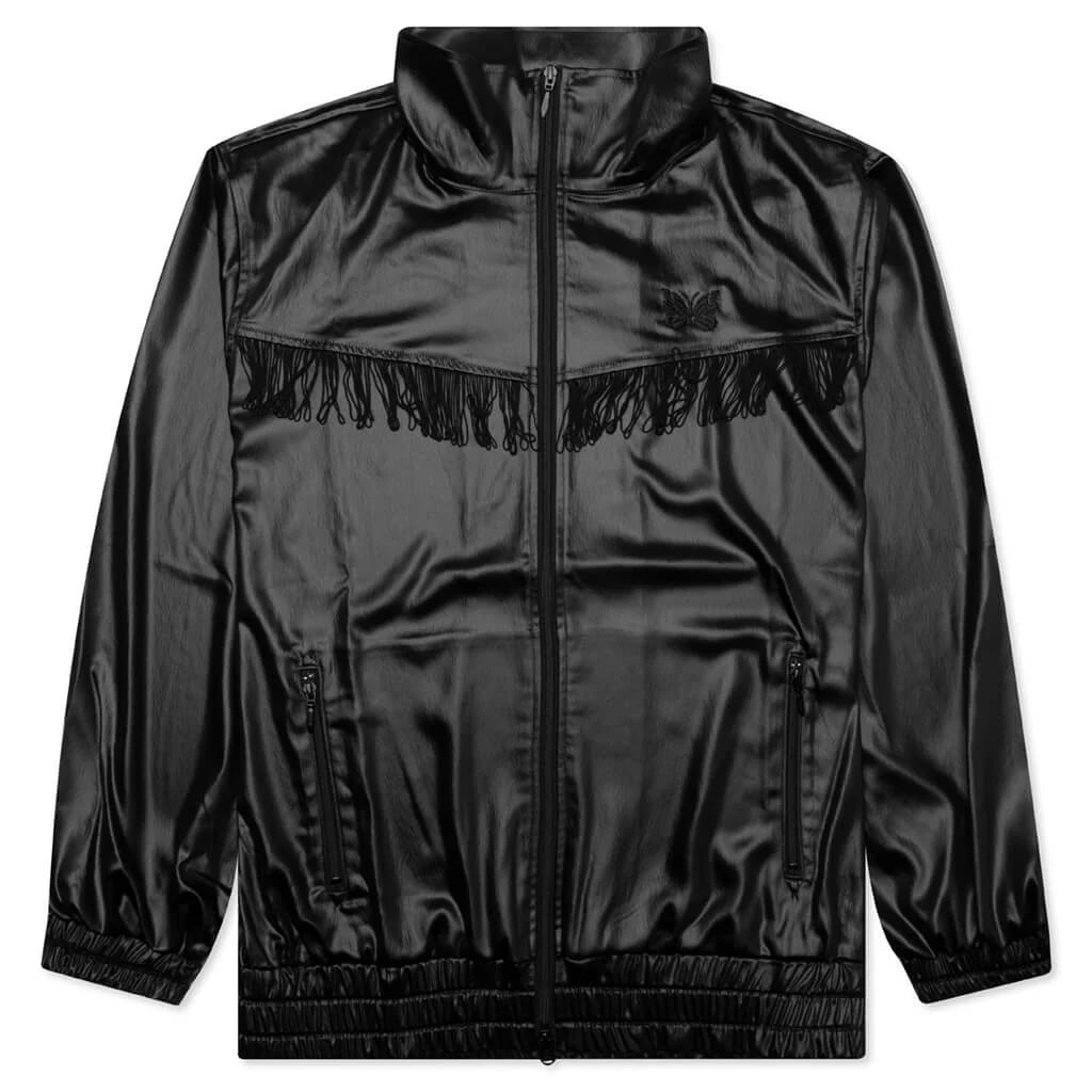 Needles Fringe Sateen Track Jacket Black