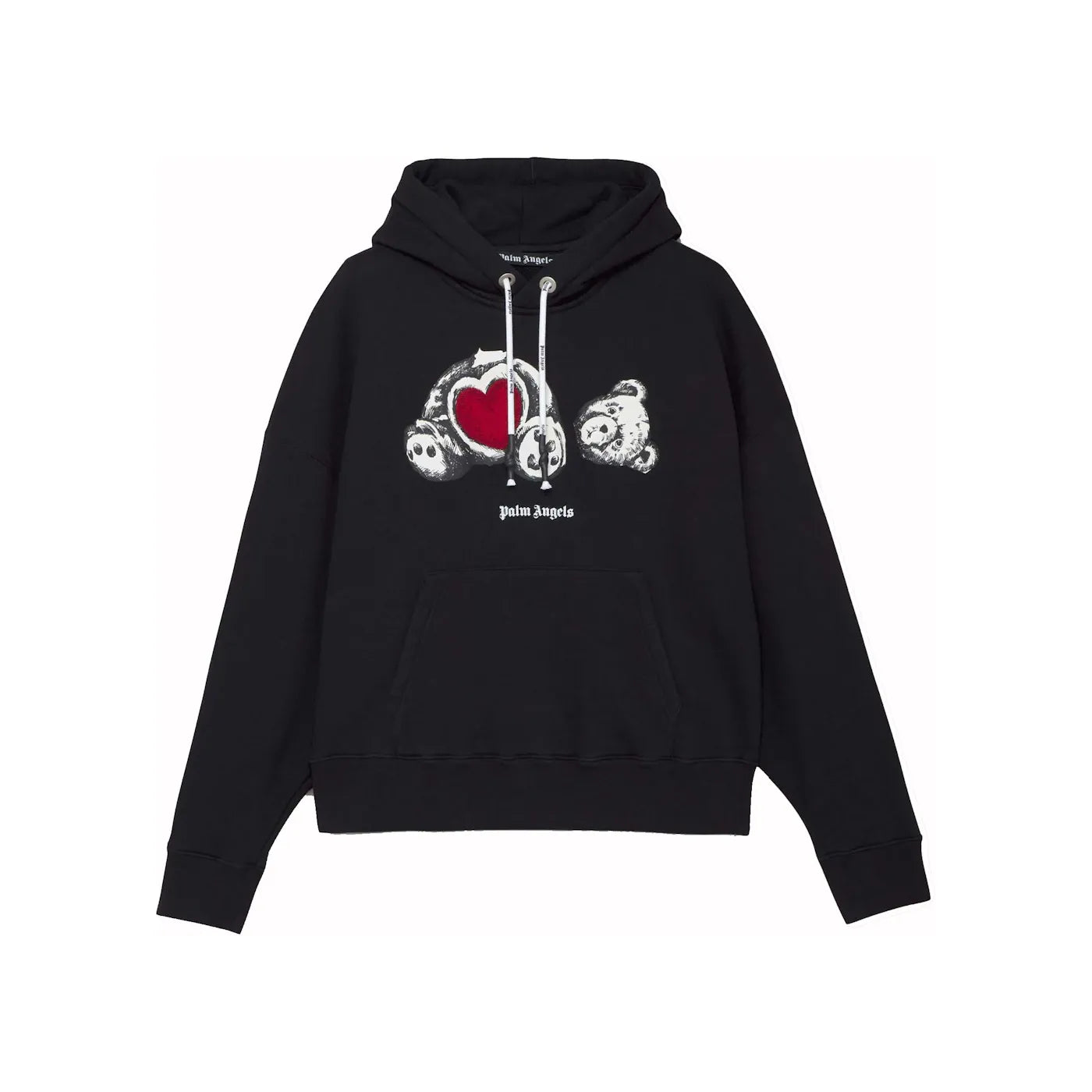 Palm Angels Bear In Love Hoodie Black