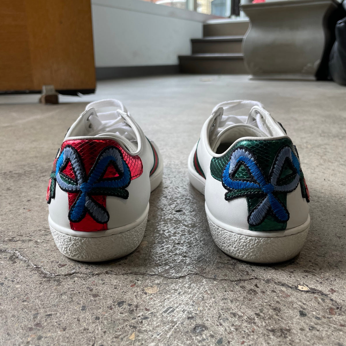 Gucci Ace Embroidered Floral