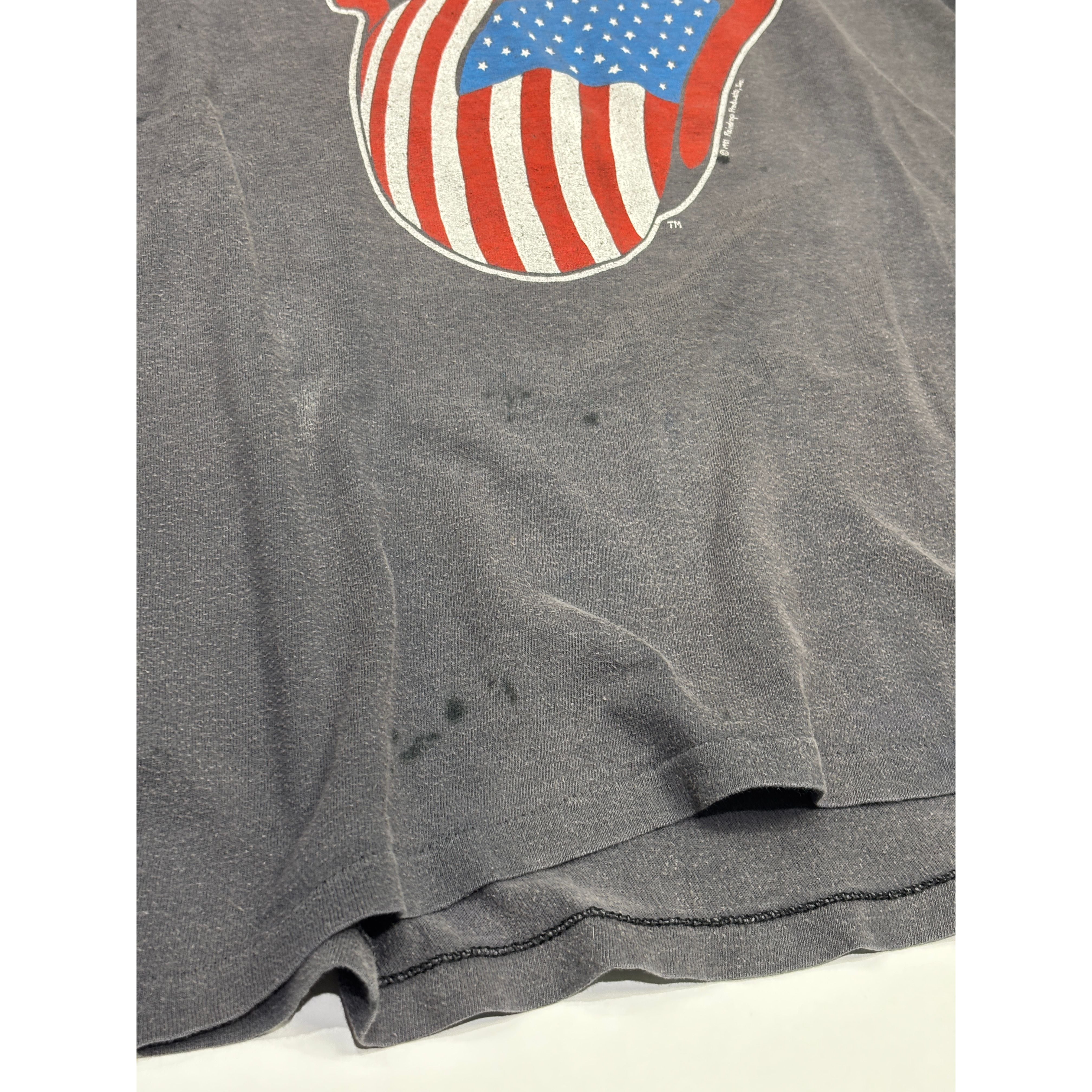 1981 The Rolling Stones North American Tour Tee Black