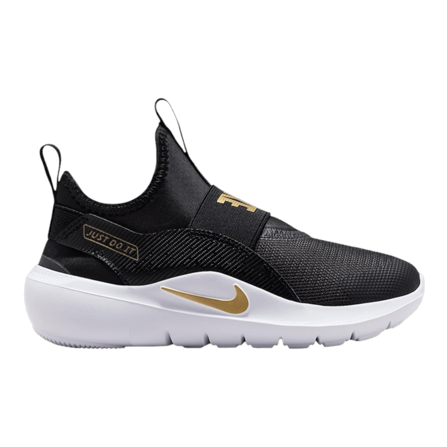 Nike Flex Runner 4 Black White Blur (PS)