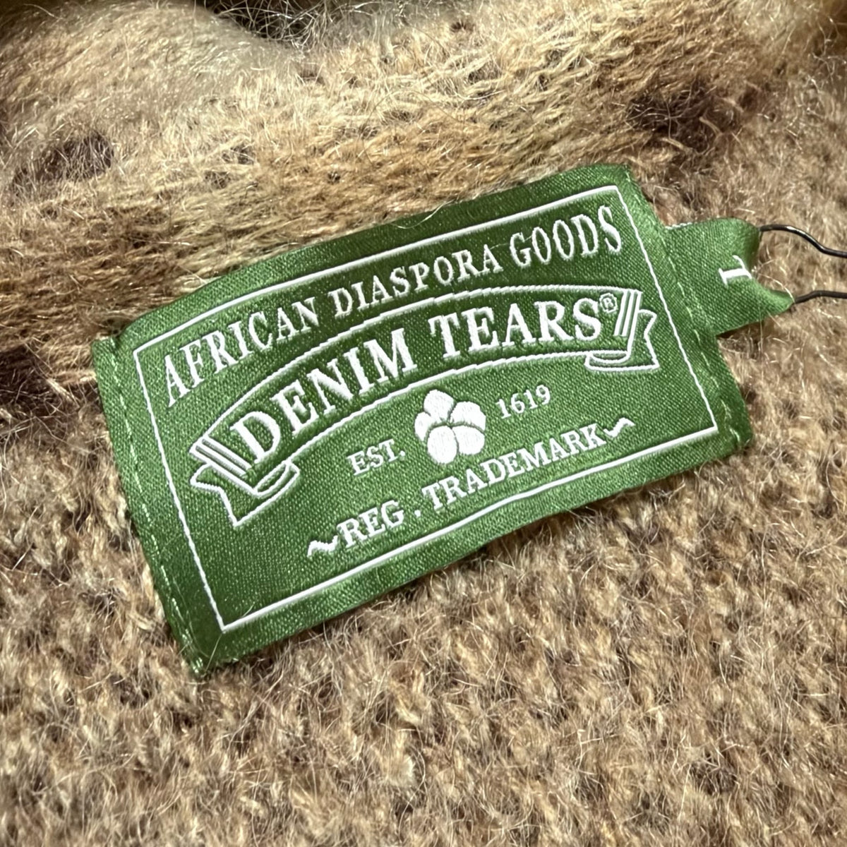 Denim Tears Mohair Animal Print Cardigan