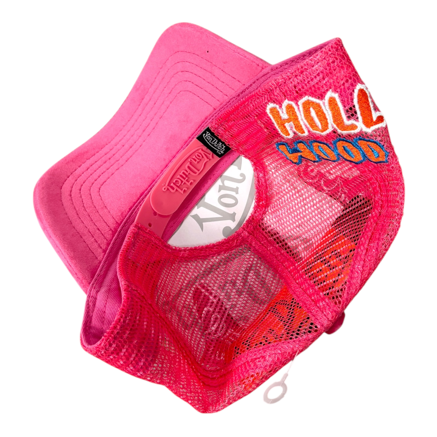 Von Dutch Hollywood Velvet Trucker Hat Red