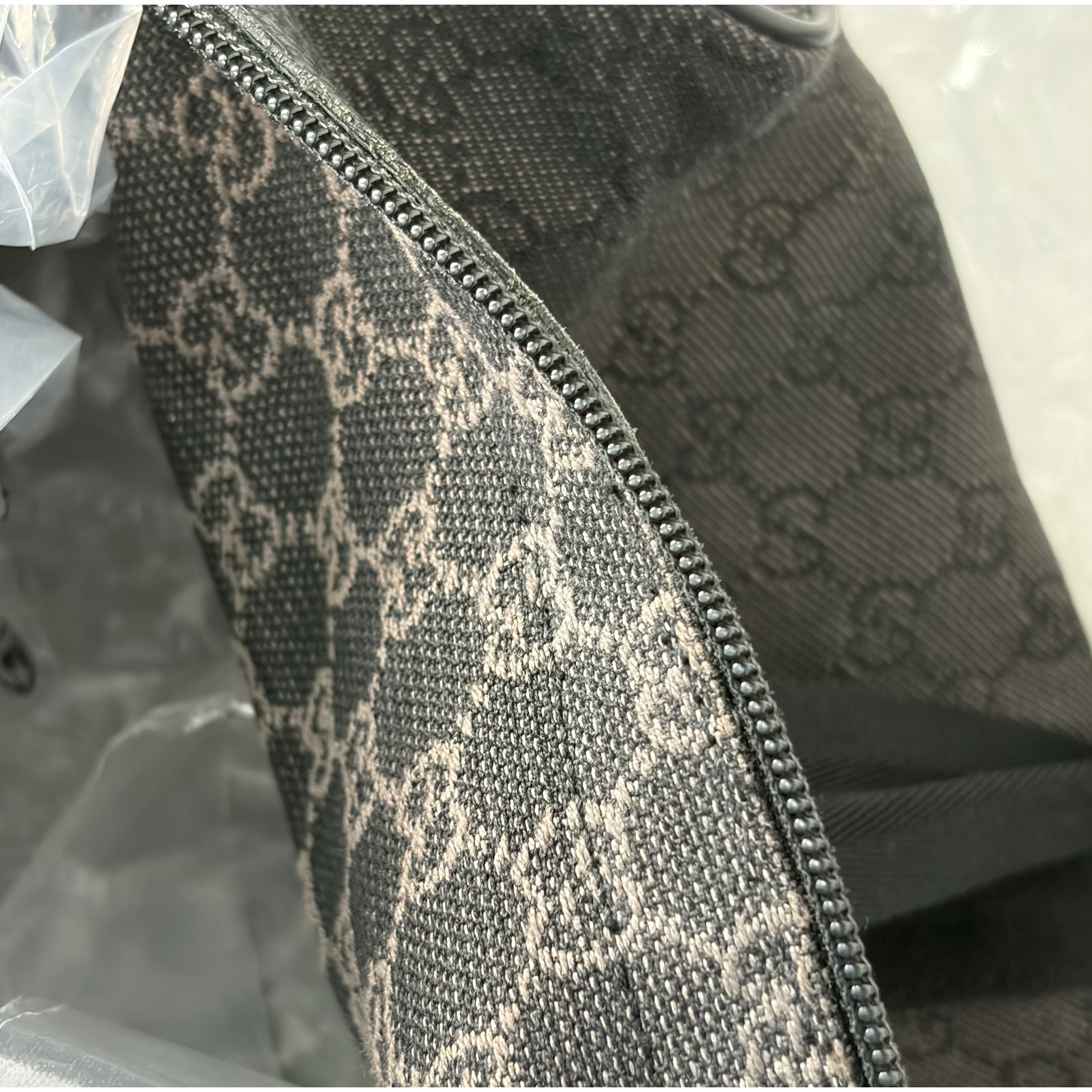 Gucci Dark Grey Vintage Canvas Duffle