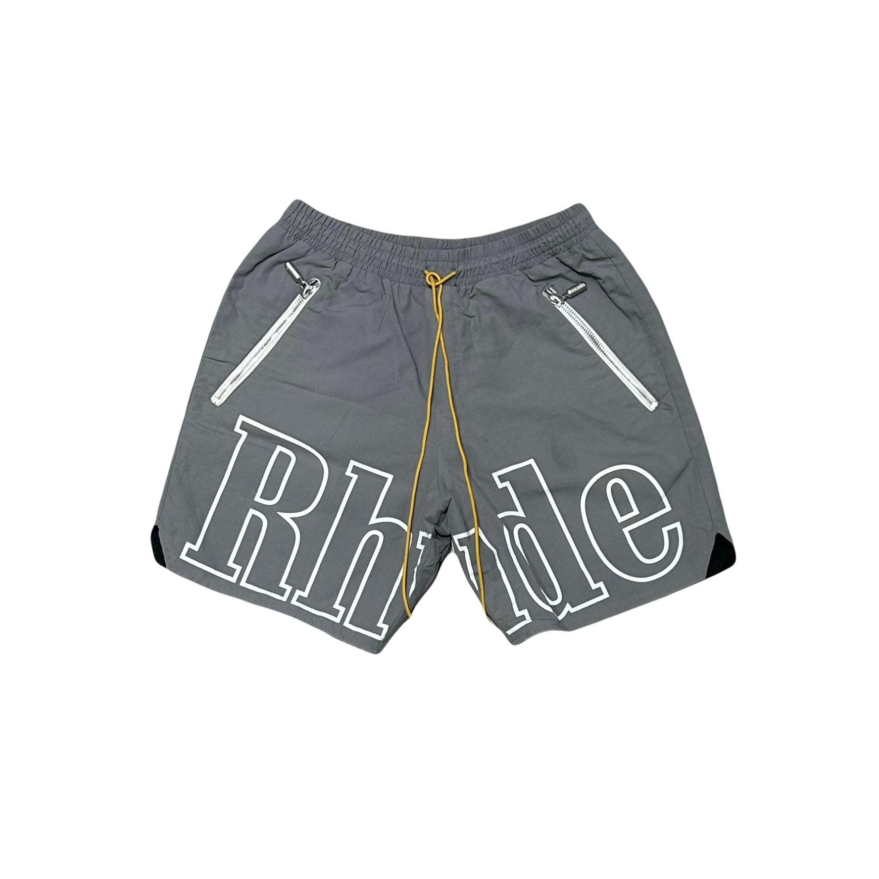 Rhude Logo Shorts Grey