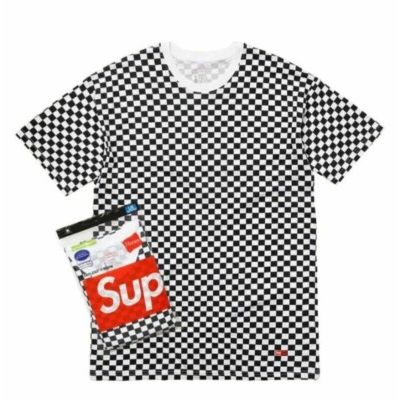 Supreme Hanes Tagless Tee Checkered