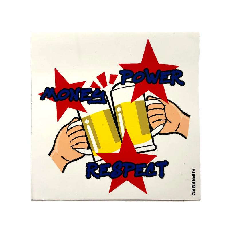 Supreme Money Power Respect Sticker