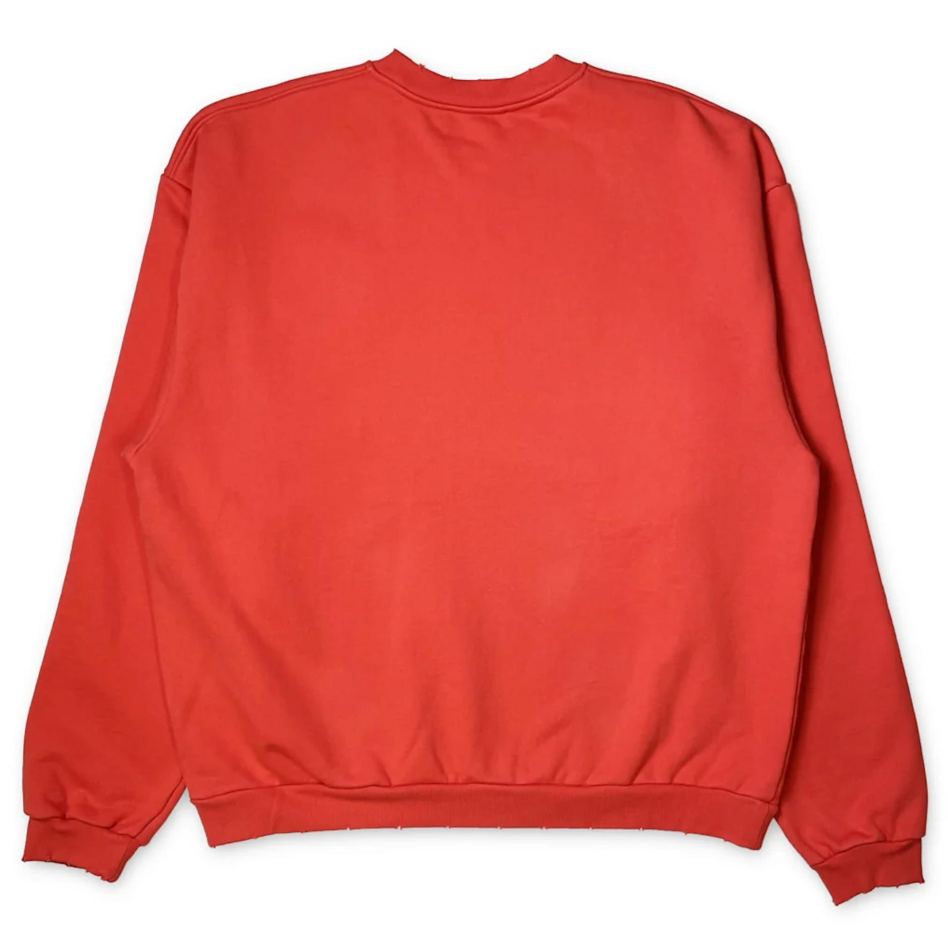 Members of The Rage Distressed Small Logo Crewneck Infrared