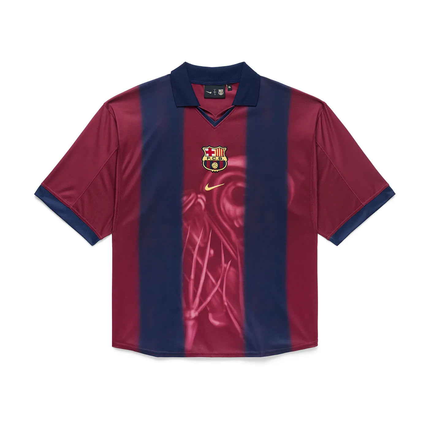 Travis Scott x Nike x FC Barcelona Retro 2000/01 Home Skeleton Jersey Multicolor