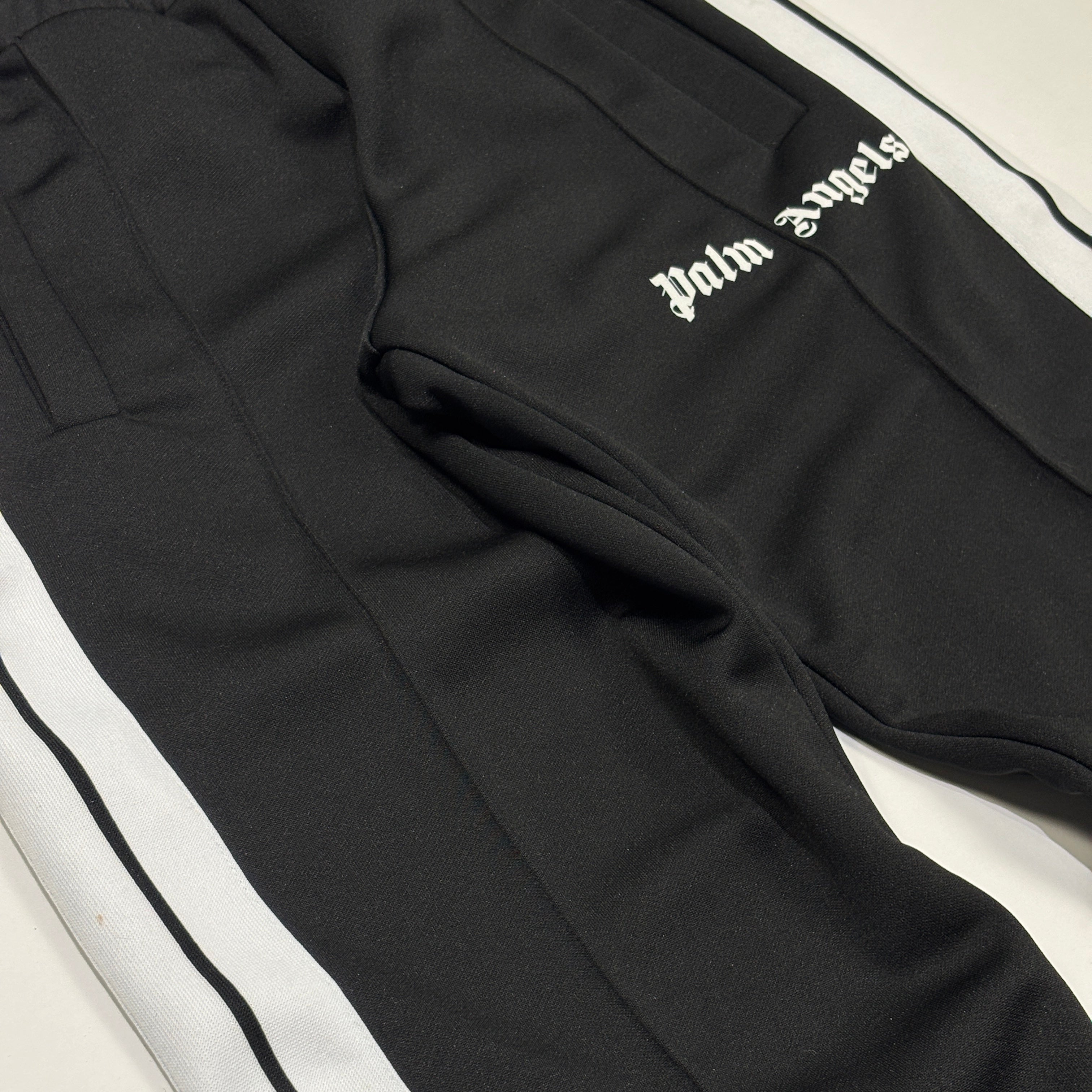 Palm Angels Slim Track Pants Black/White