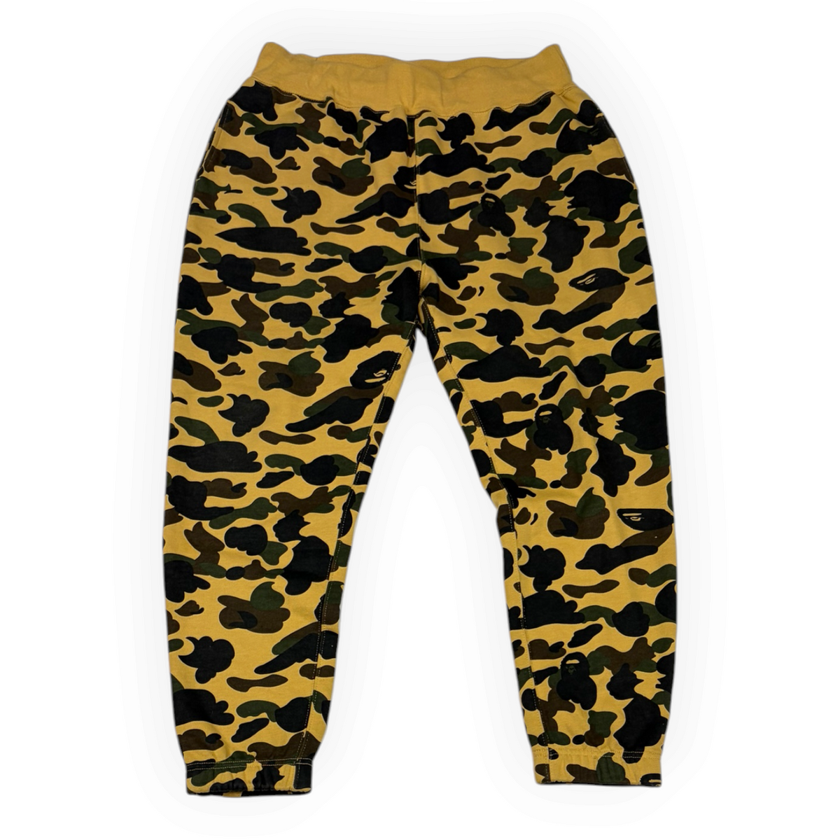 BAPE 1st Camo Sweat Pants Yellow