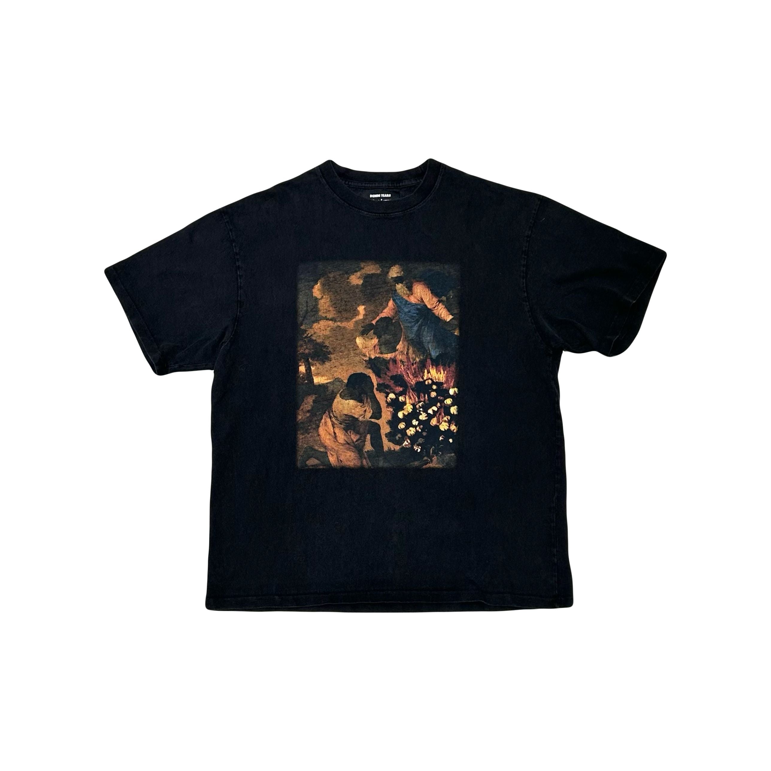 Denim Tears Black Moses Burning Bush Tee Black