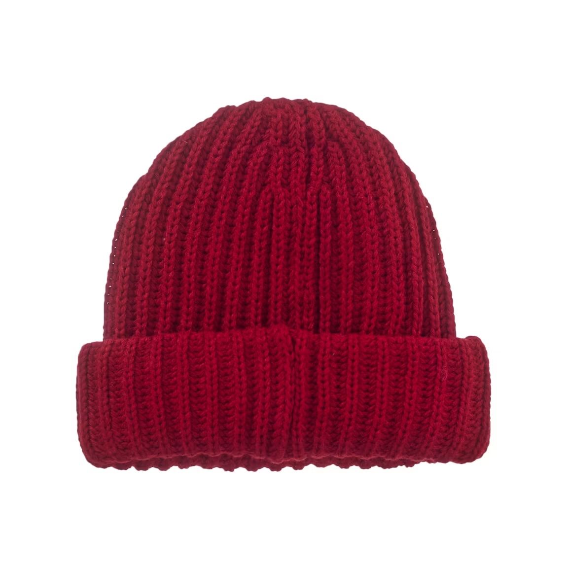 Supreme Classic Logo Chunky Ribbed Beanie (FW26) Red
