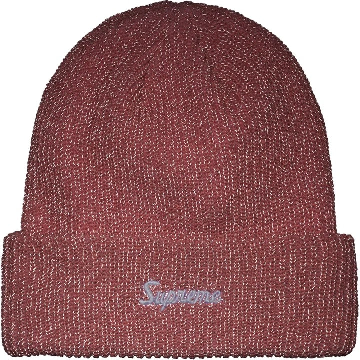 Supreme Loose Gauge Beanie (FW26) Pink Reflective