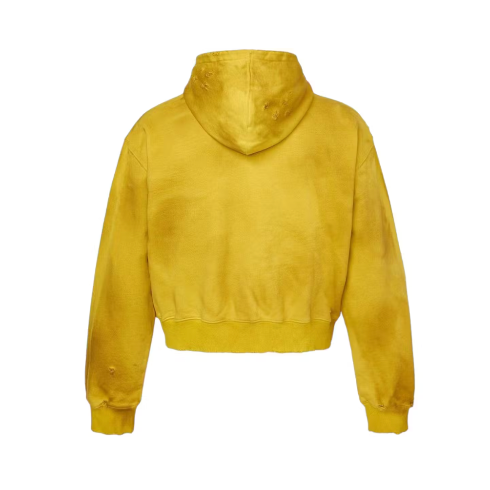 Vale Forever Doodle Zip Up Hoodie Yellow