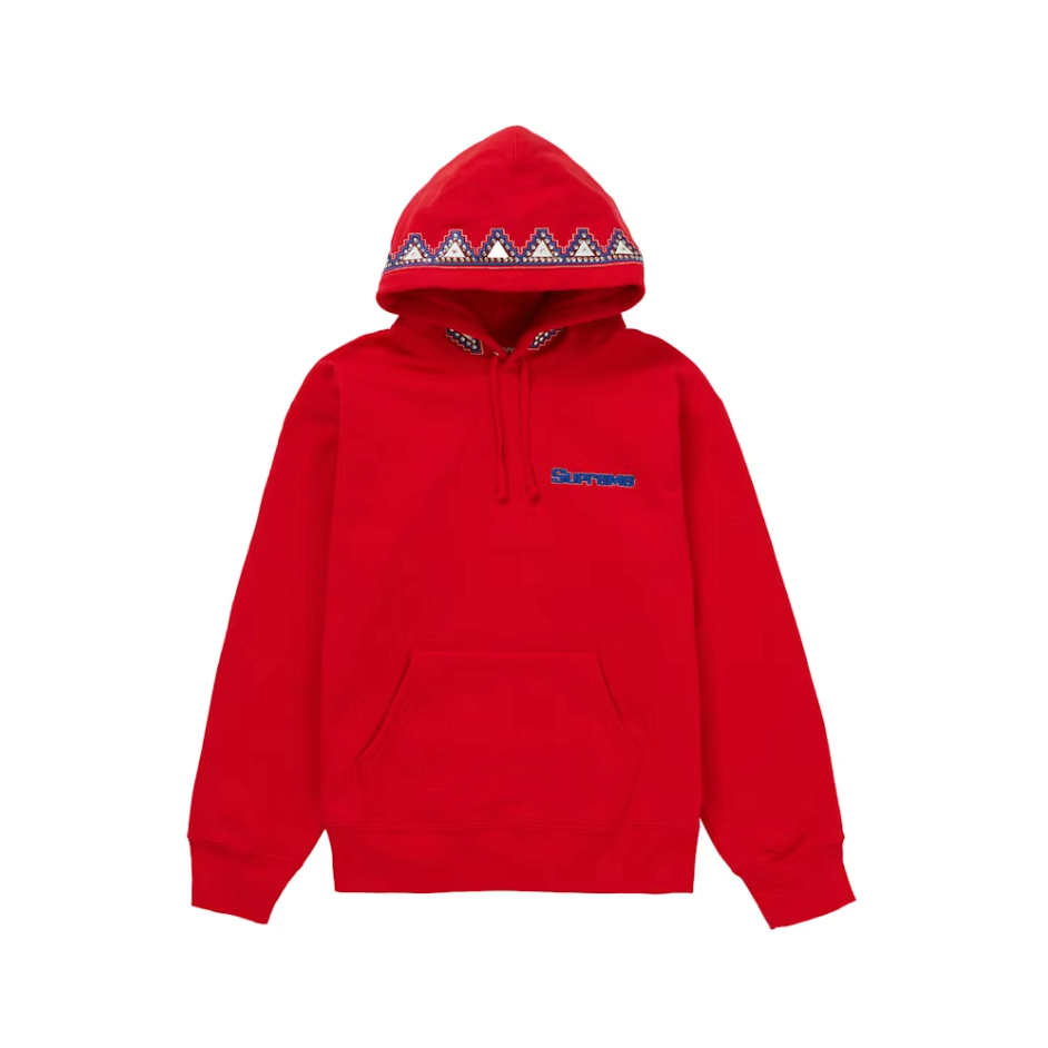 Supreme Pharaoh Studded Hooded Sweatshirt Red