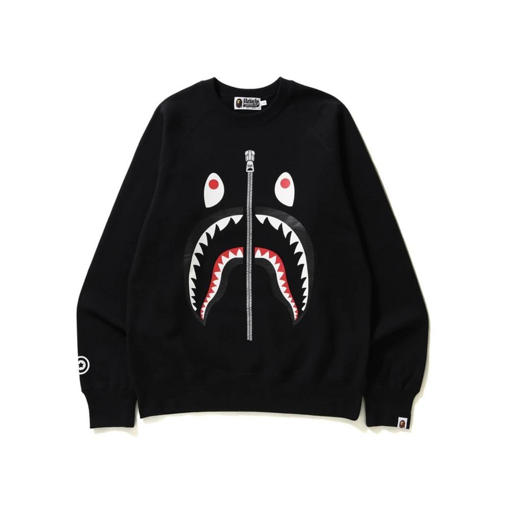 A Bathing Ape Shark Crewneck Black