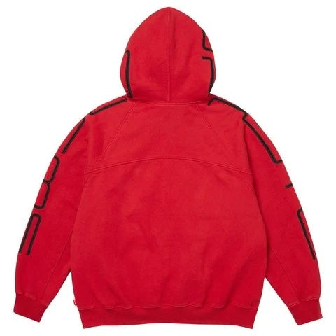 Supreme Connect Zip Up Hooded Sweatshirt Red