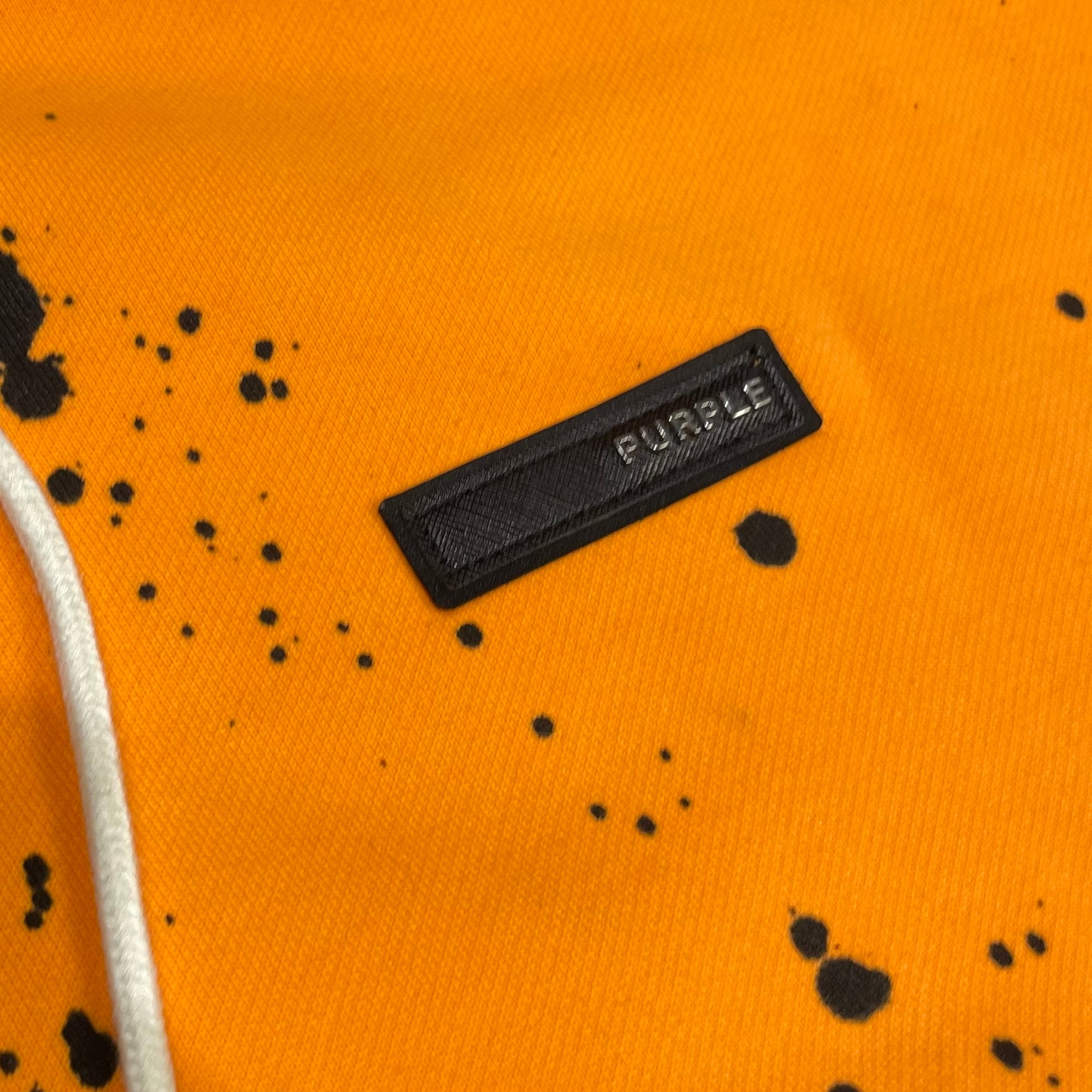 Purple Brand Paint Splatter Hoodie Orange