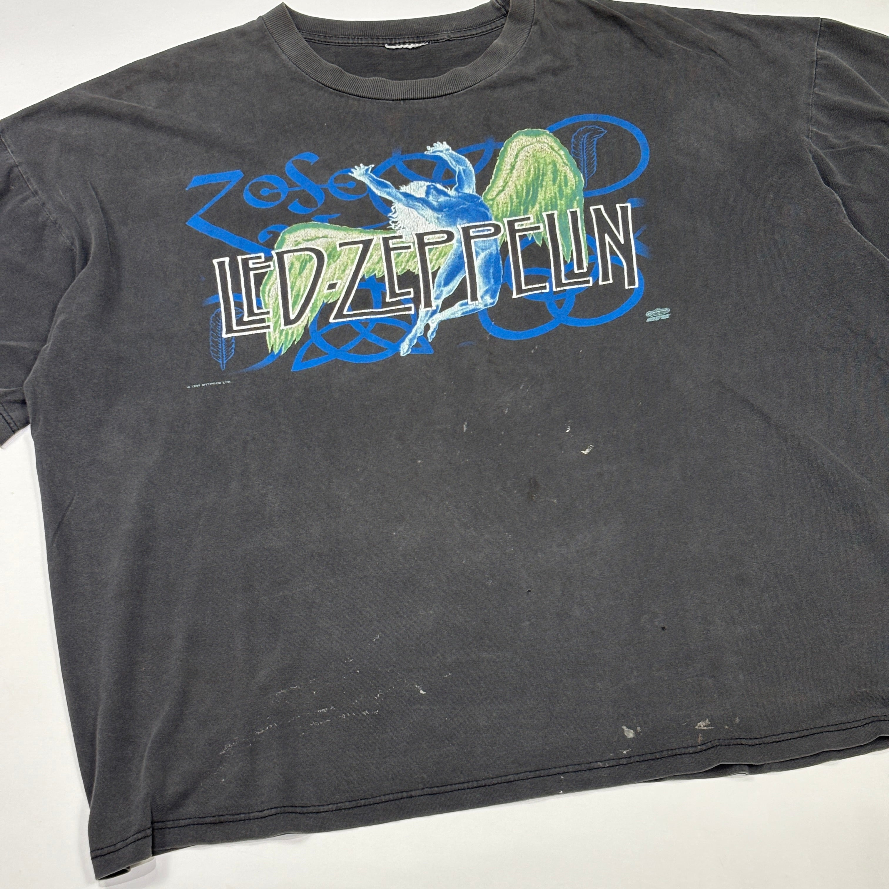 1995 Led Zeppelin Zoso Icarus Swan Song Tee Black