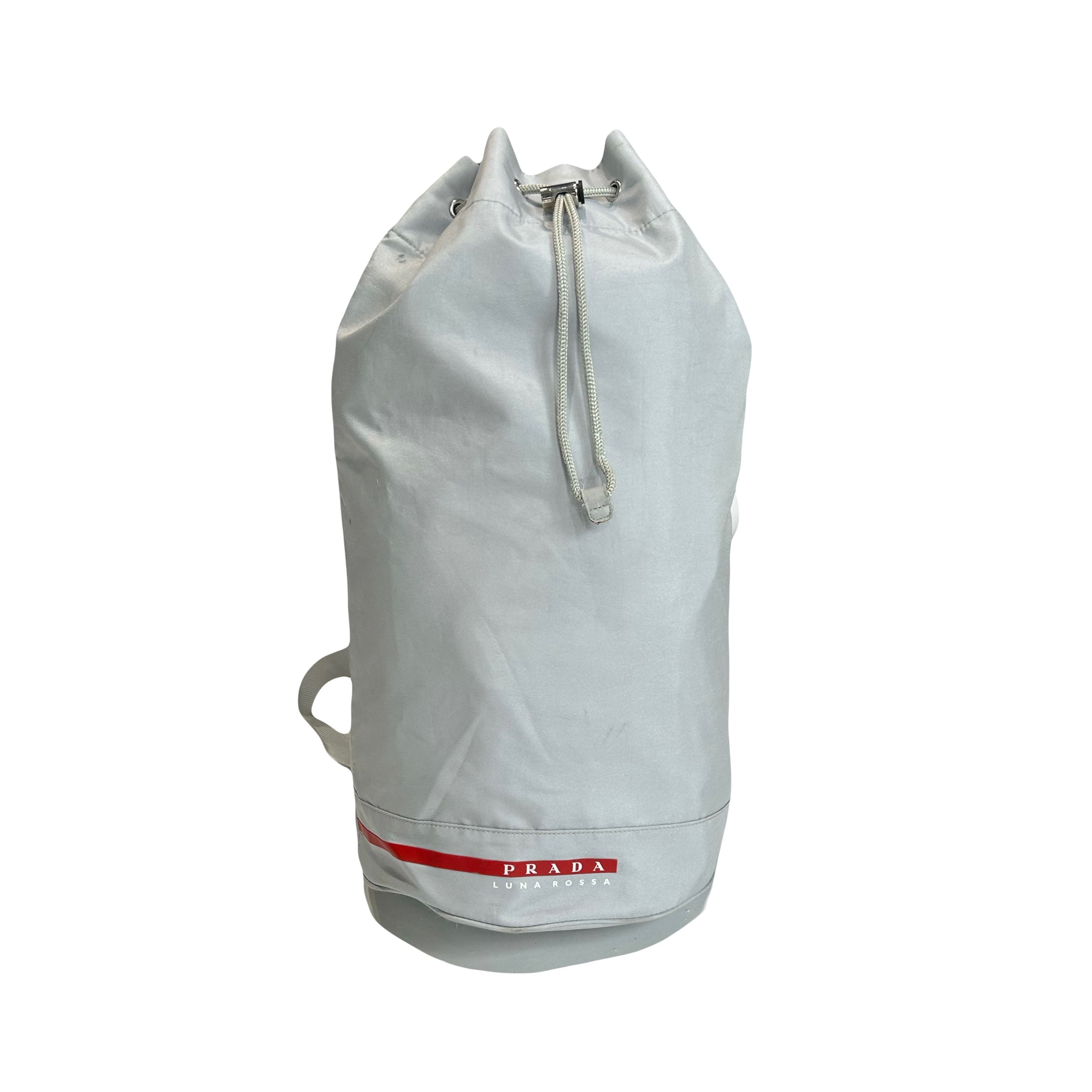 Prada Luna Rossa Sling Bag Silver